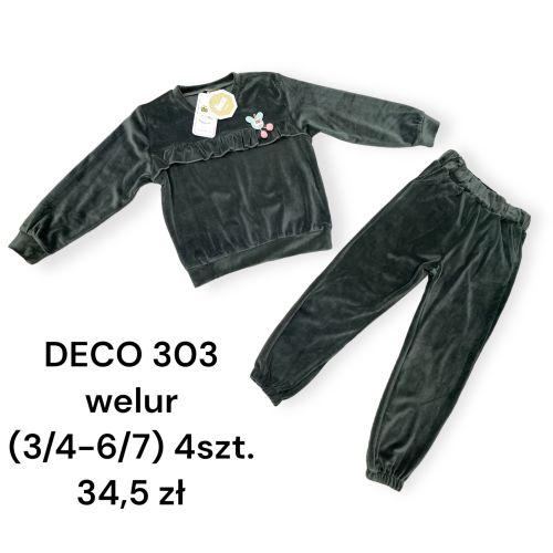 DECO 303 (3-6L) 4szt. 34.5 zł welur